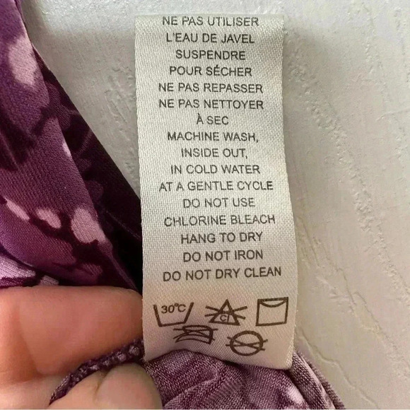 Reitman’s Tank Top Spaghetti Straps  Adjustable Purple Floral Size Medium - Picture 8 of 16